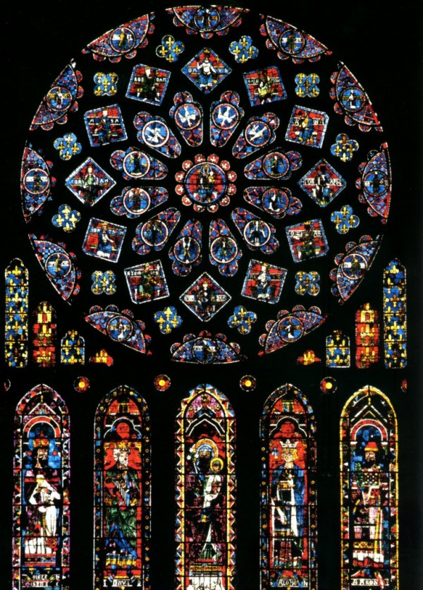 Chartres, Nordrosette: Knige und Propheten