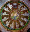 Ravenna, Arianisches Baptisterium (6.Jhd.): Kuppel mit 12 Aposteln
