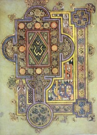 quoniam  Anfang des Lukas-Evangeliums im Book of Kells 188 r