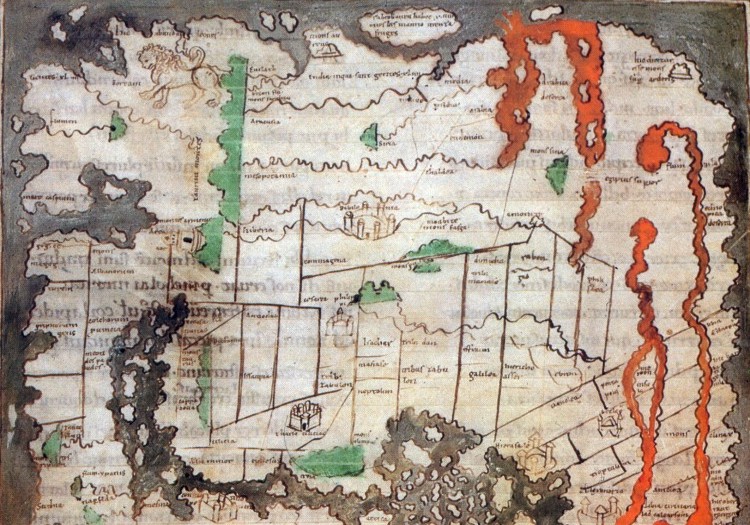 Angelschsische Weltkarte (Cottonian) (10. Jhd.)
