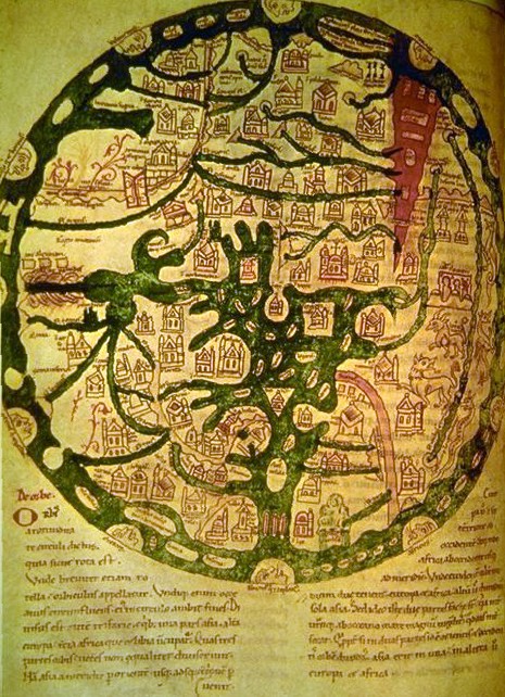 Isidor-Karte aus dem 11. Jahrhundert