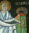 oberhalb der Abraham-Szenen: Jeremias
