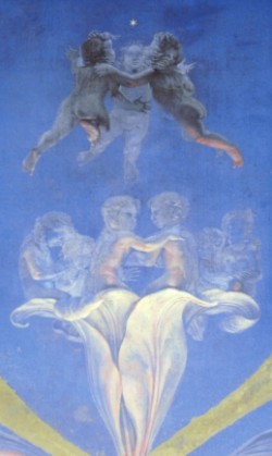 Philipp Otto Runge: Der Morgen (groe, zerstrte Fassung), Ausschnitt: Himmelslilie